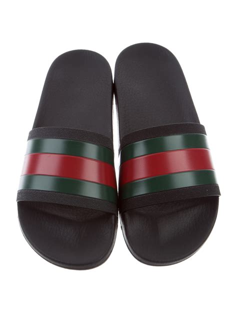 gucci leather slides mens|Gucci transparent slides.